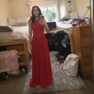 Elegant Red Gown